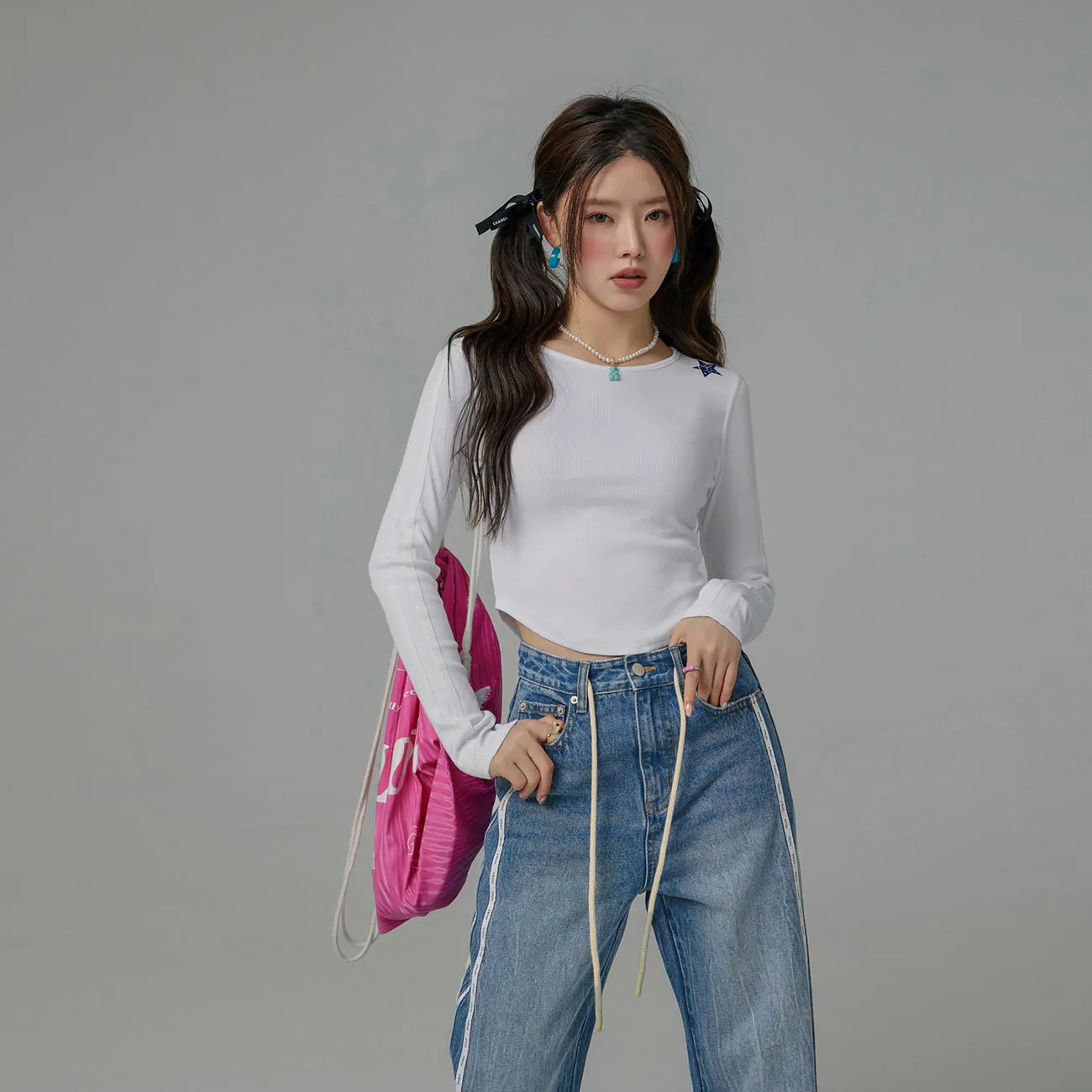 Deja Vu Slim Cropped T-Shirt