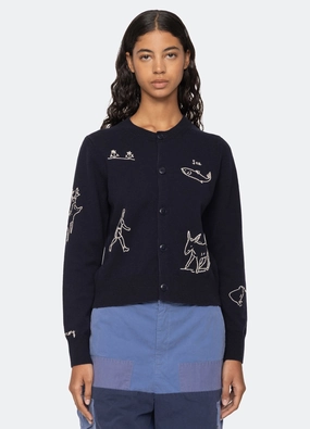 Demi Cardigan Fray Resistant Edges