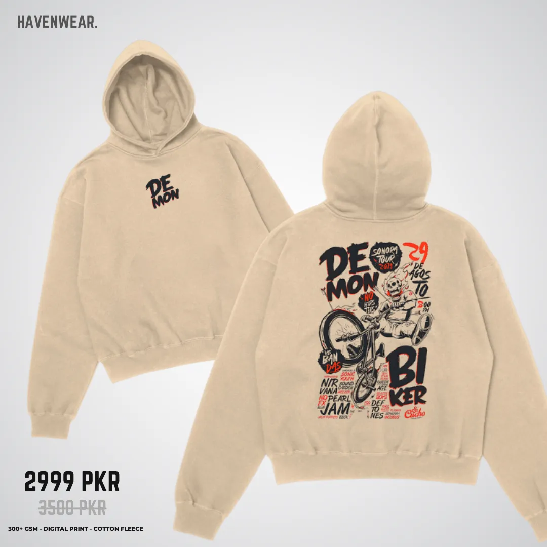 Demon Biker Oversized Hoodie
