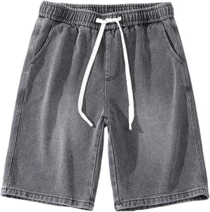 Denim Jorts for Men 2024 Skinny Stretch Lightweight Shorts Stretch Hiking Cargo Shorts Big & Tall