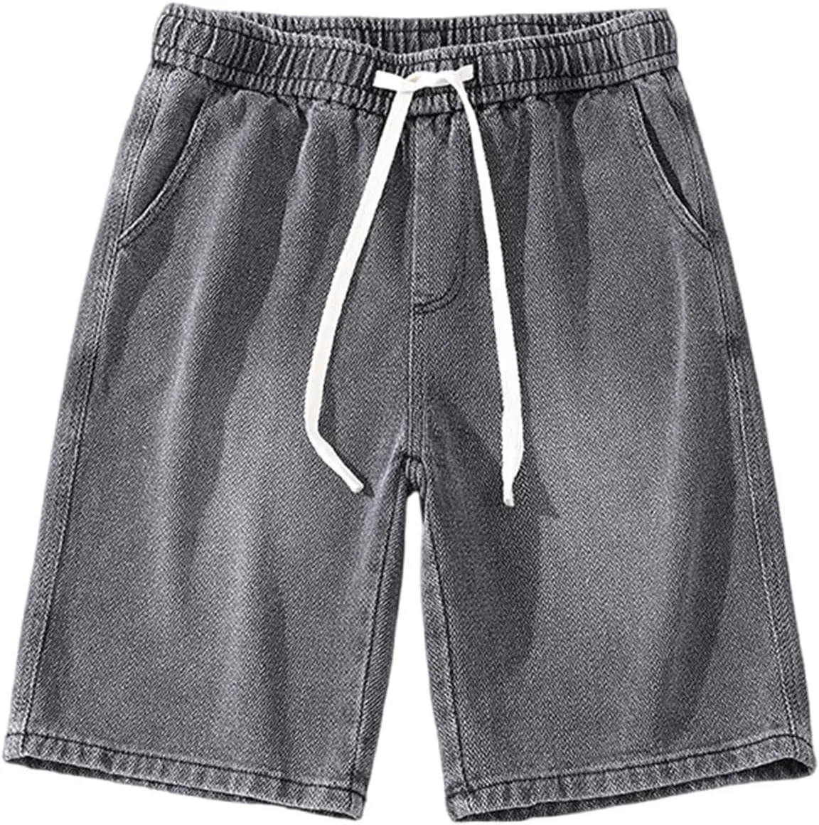 Denim Jorts for Men 2024 Skinny Stretch Lightweight Shorts Stretch Hiking Cargo Shorts Big & Tall