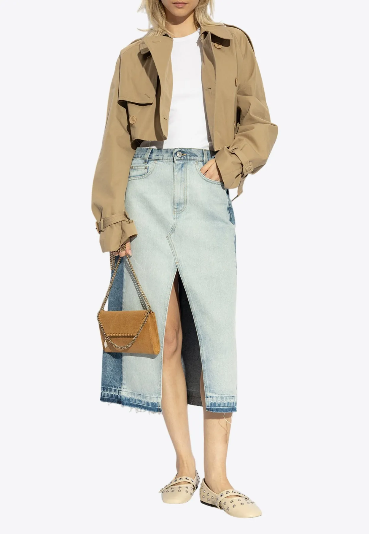 Denim Midi Skirt