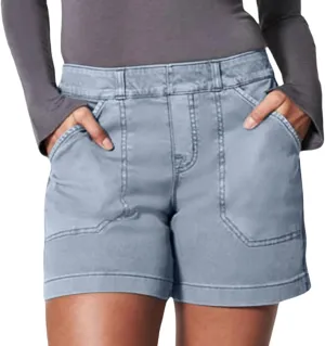 Denim Shorts Women High Waisted Twill Stretch Jean Shorts, Women Stretch Twill Shorts