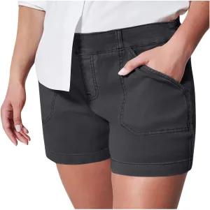 Denim Shorts Women High Waisted Twill Stretch Jean Shorts, Women Stretch Twill Shorts
