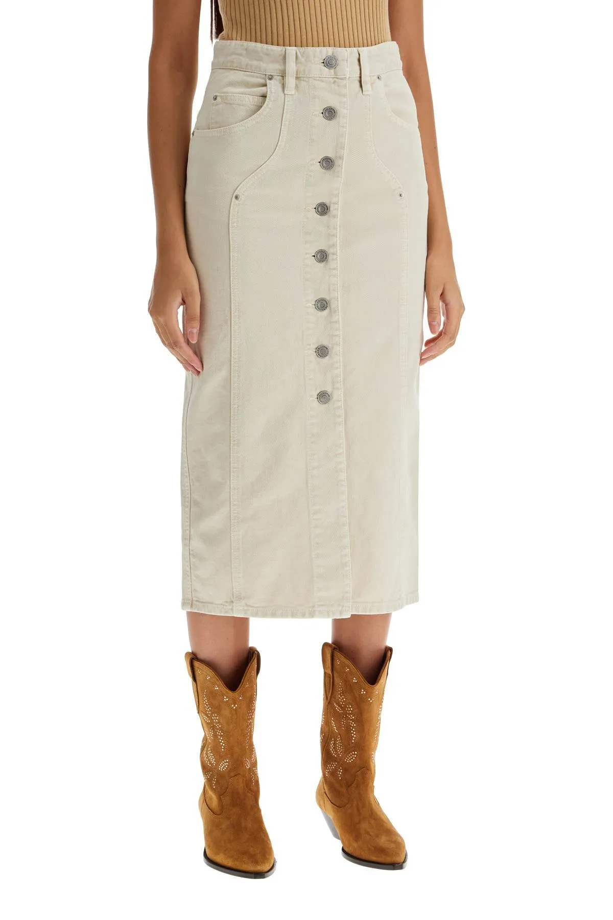 denim vandy skirt for JU0073FB B3H02E ECRU