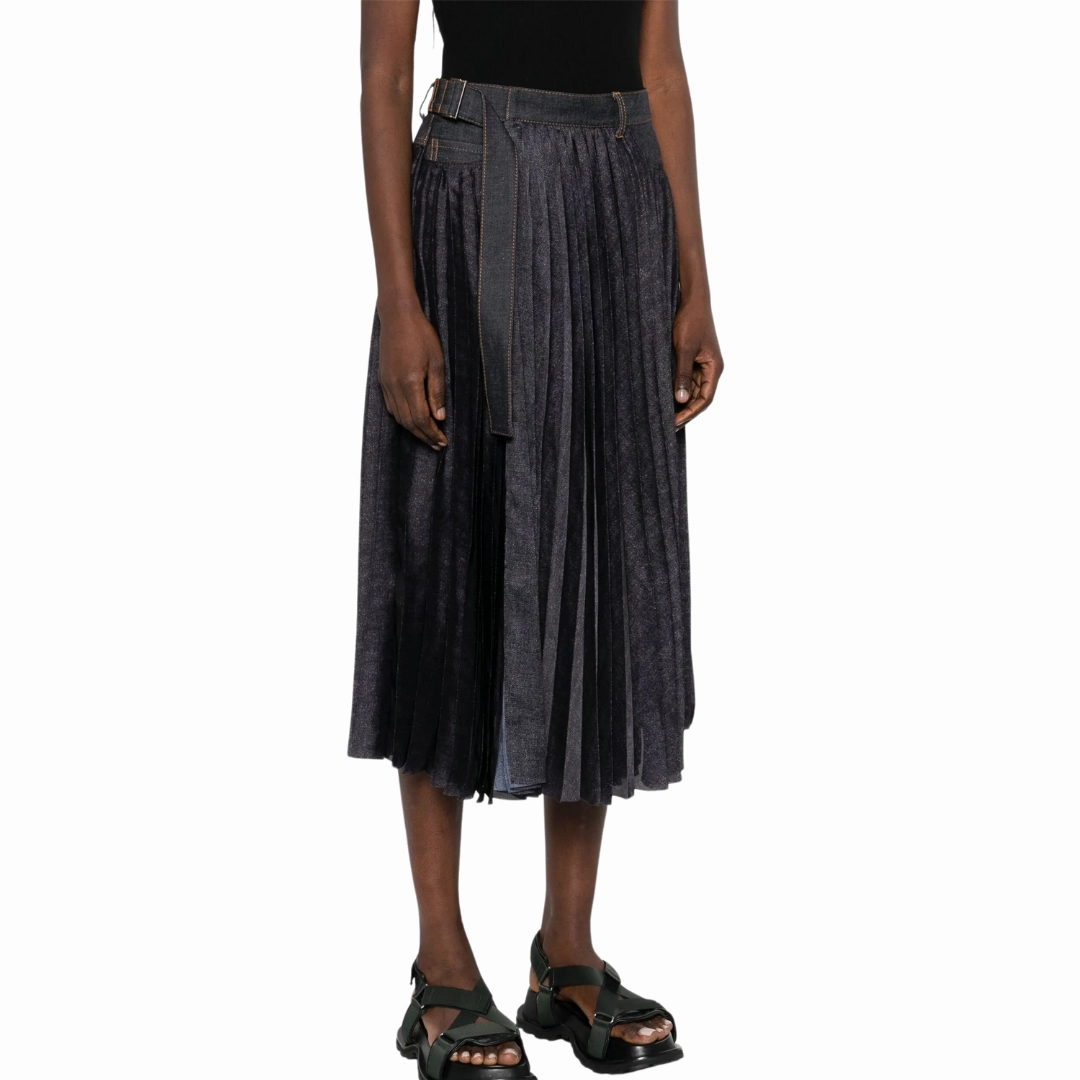 Denim Mix Skirt Style Innovation Clean Cut