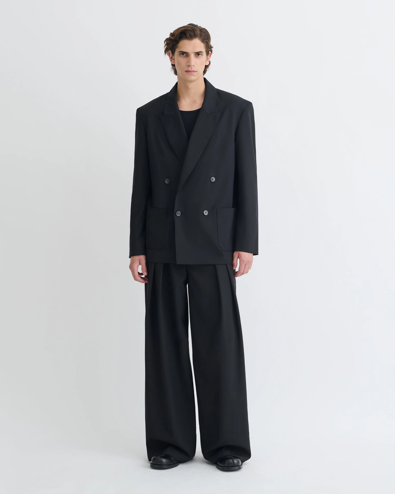 Derik - Relaxed Blazer - Black Corduroy clothes for kids