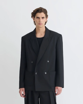Derik - Relaxed Blazer - Black Plus - size