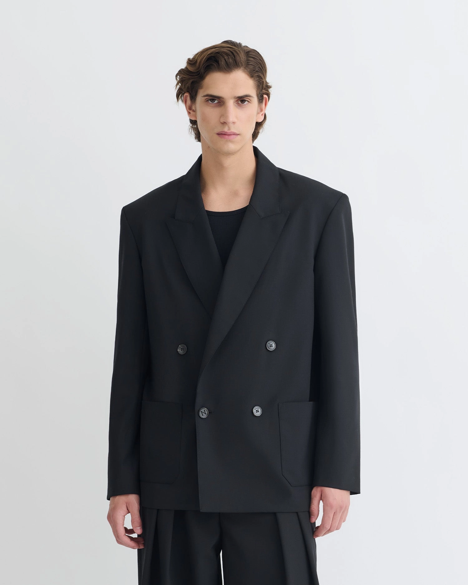 Derik - Relaxed Blazer - Black Plus - size