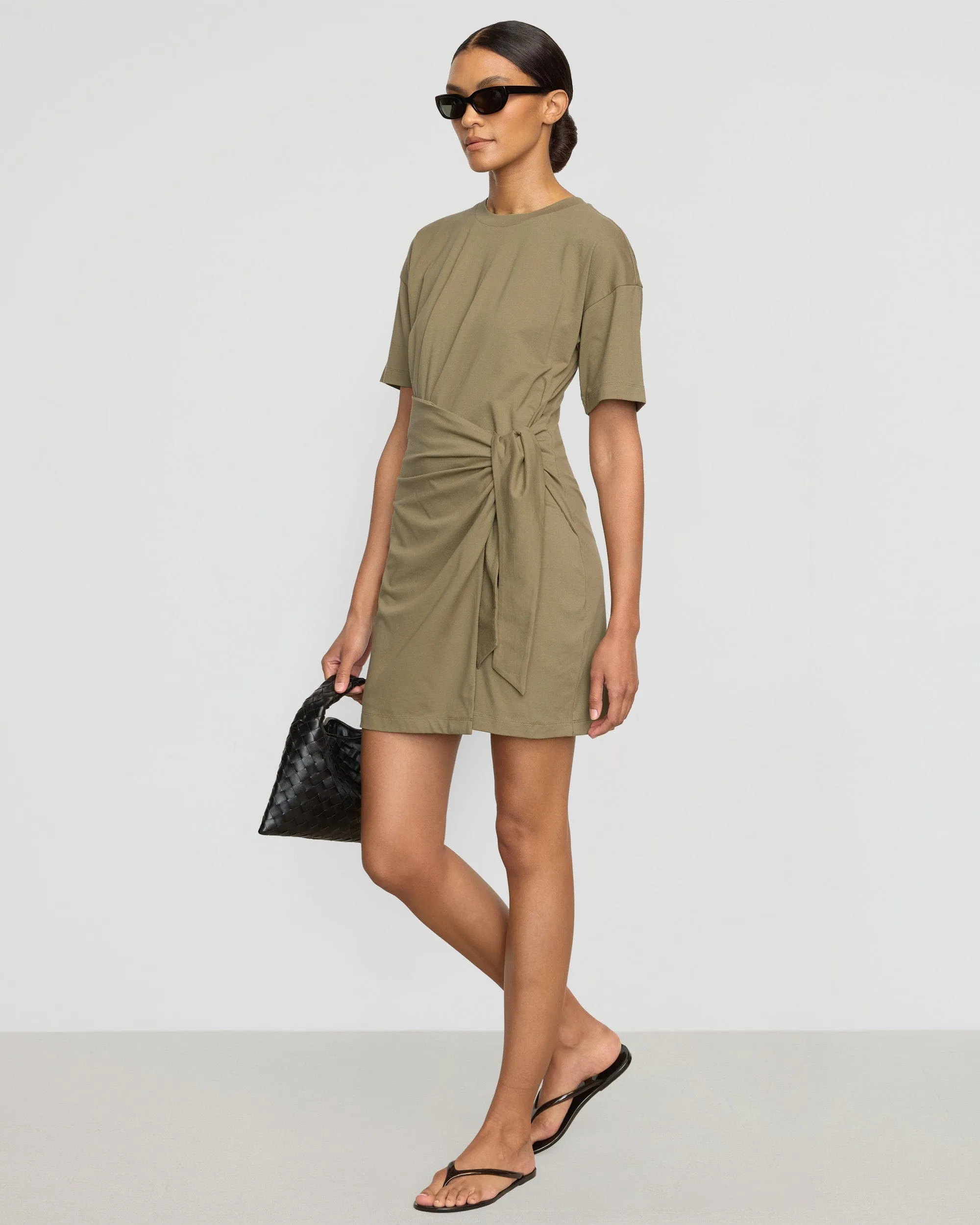 Tailored Wear Fallon Organic Cotton T-Shirt Wrap Dress