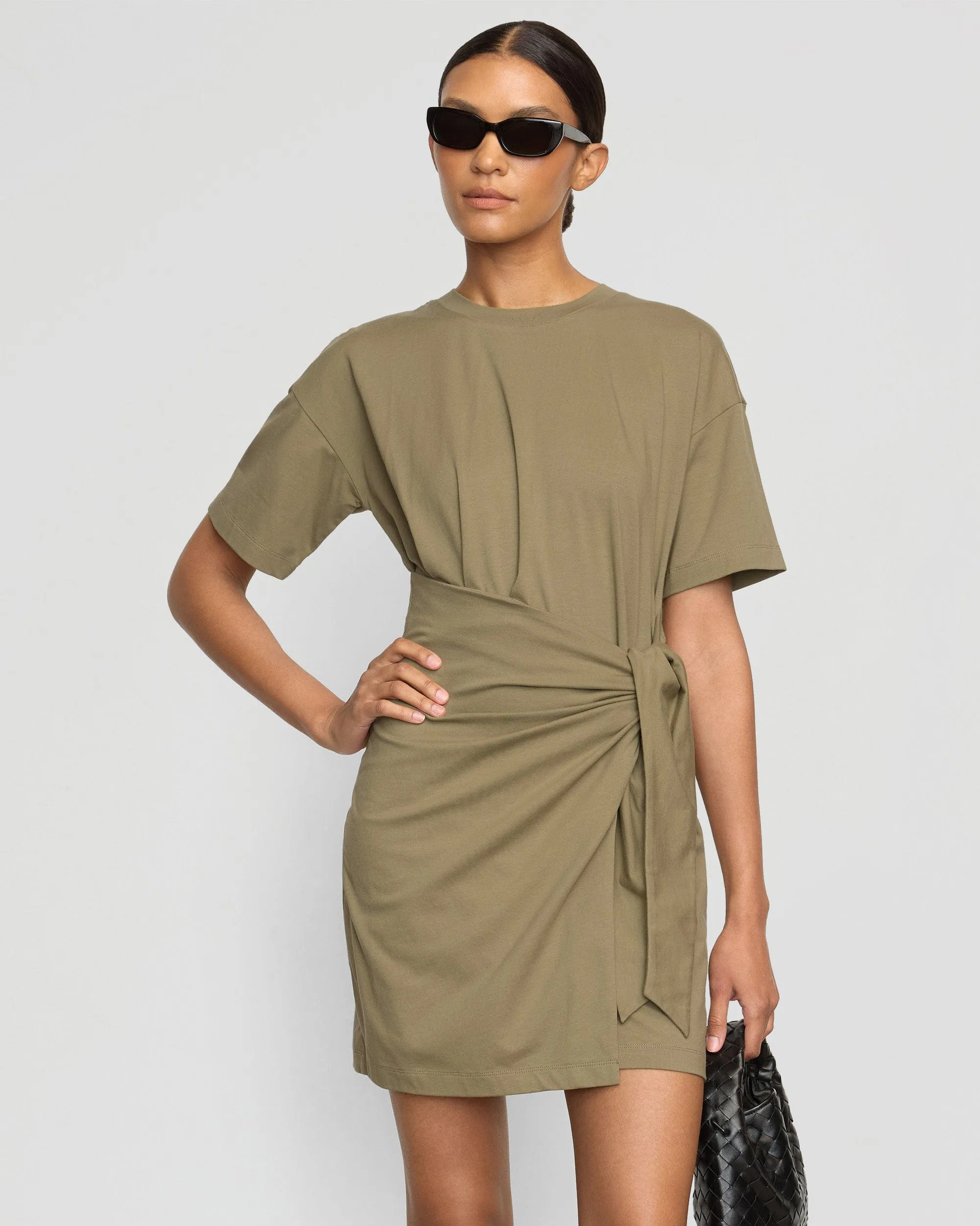 Ceremony Ready Breeze Flow Fallon Organic Cotton T-Shirt Wrap Dress