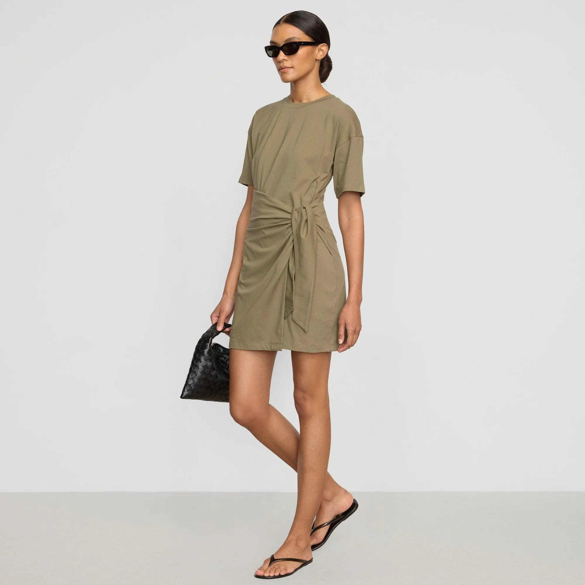 Fallon Organic Cotton T-Shirt Wrap Dress Perfect Length