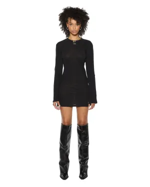 Sleek Design Timeless Piece CRAWFORD LS MINI DRESS BLACK