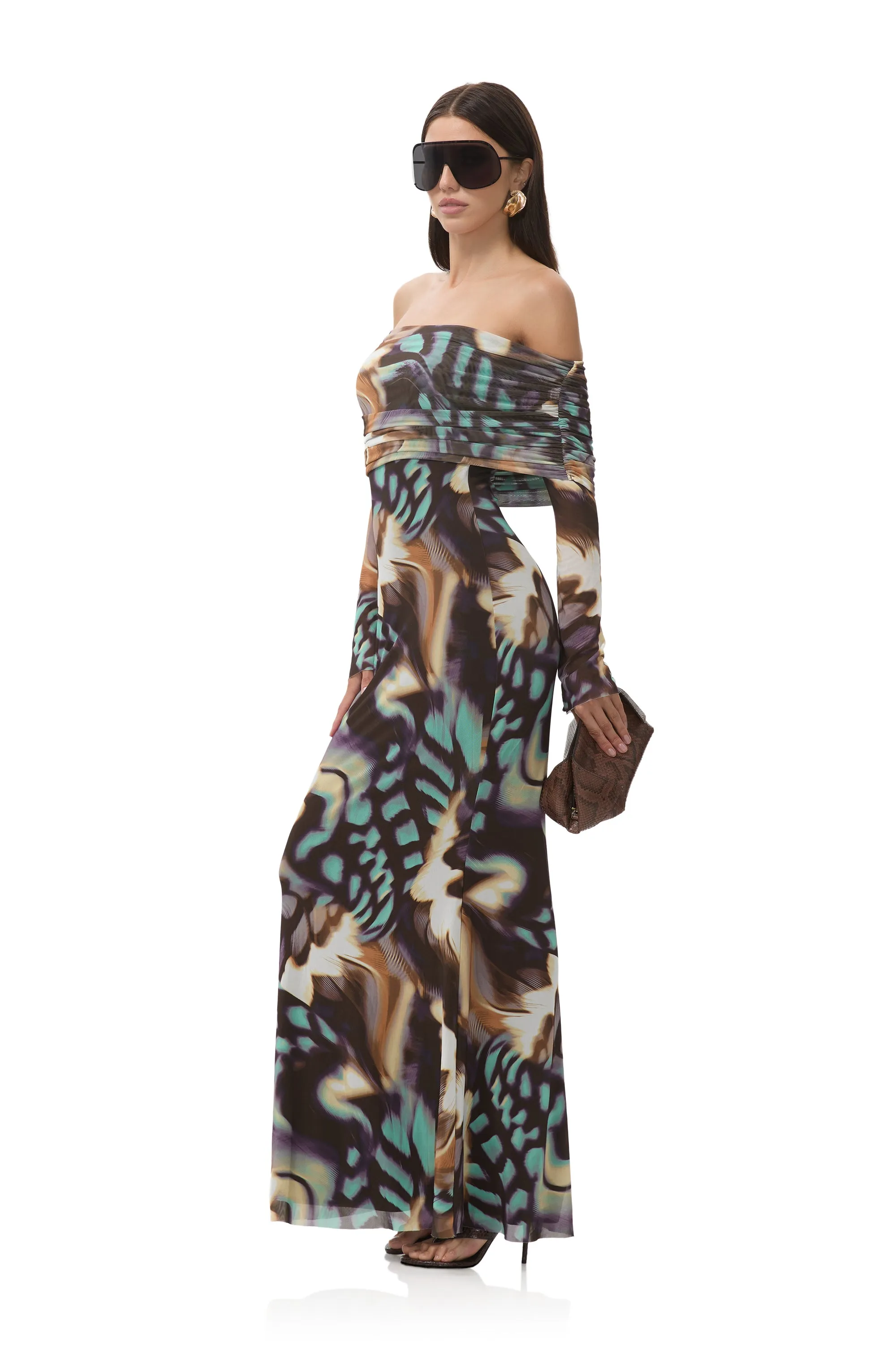 Balanced Texture Thelma Dress - Feather Swirl