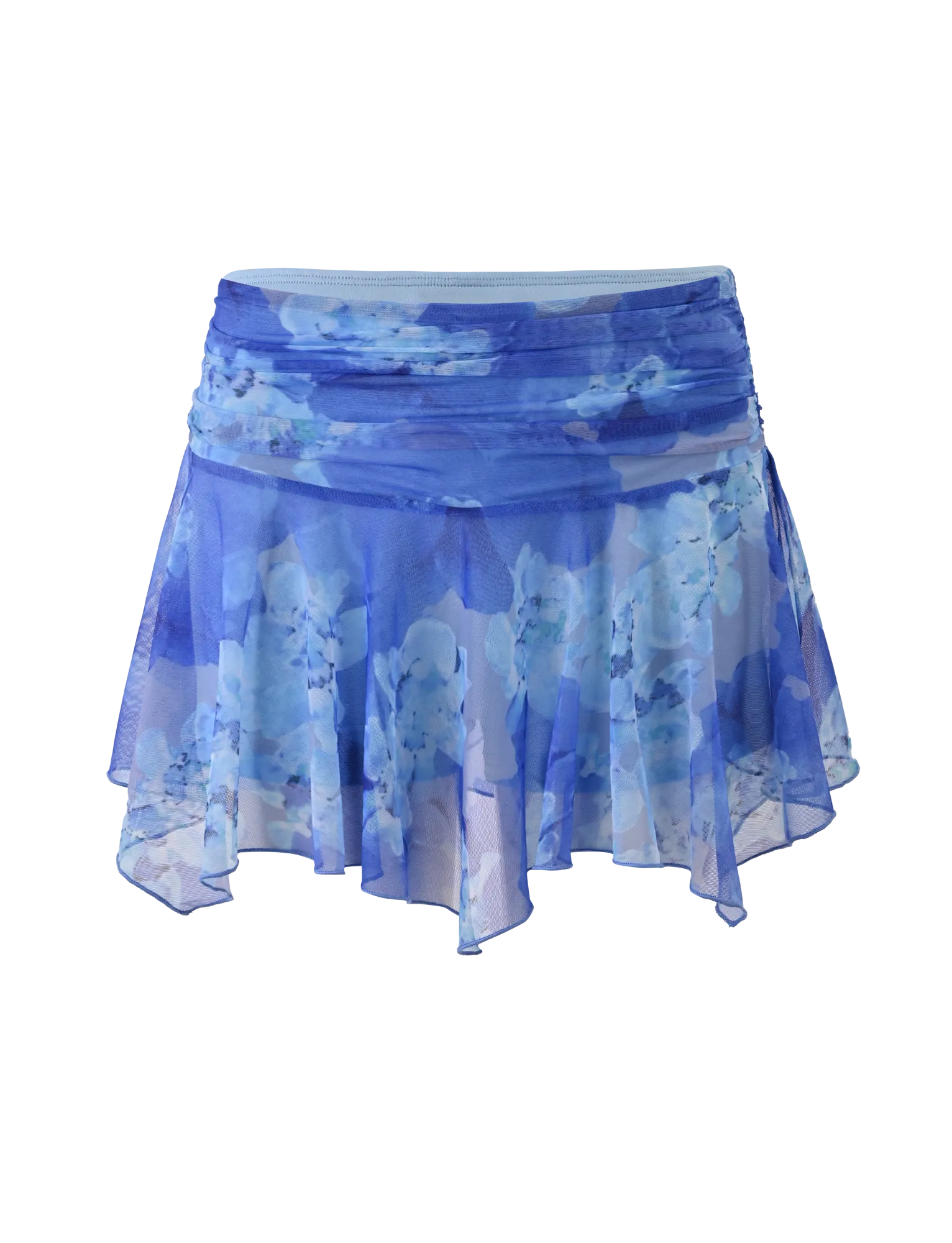 Winter Layering DEVYN MINI SKORT - BLUE MACRO FLORAL