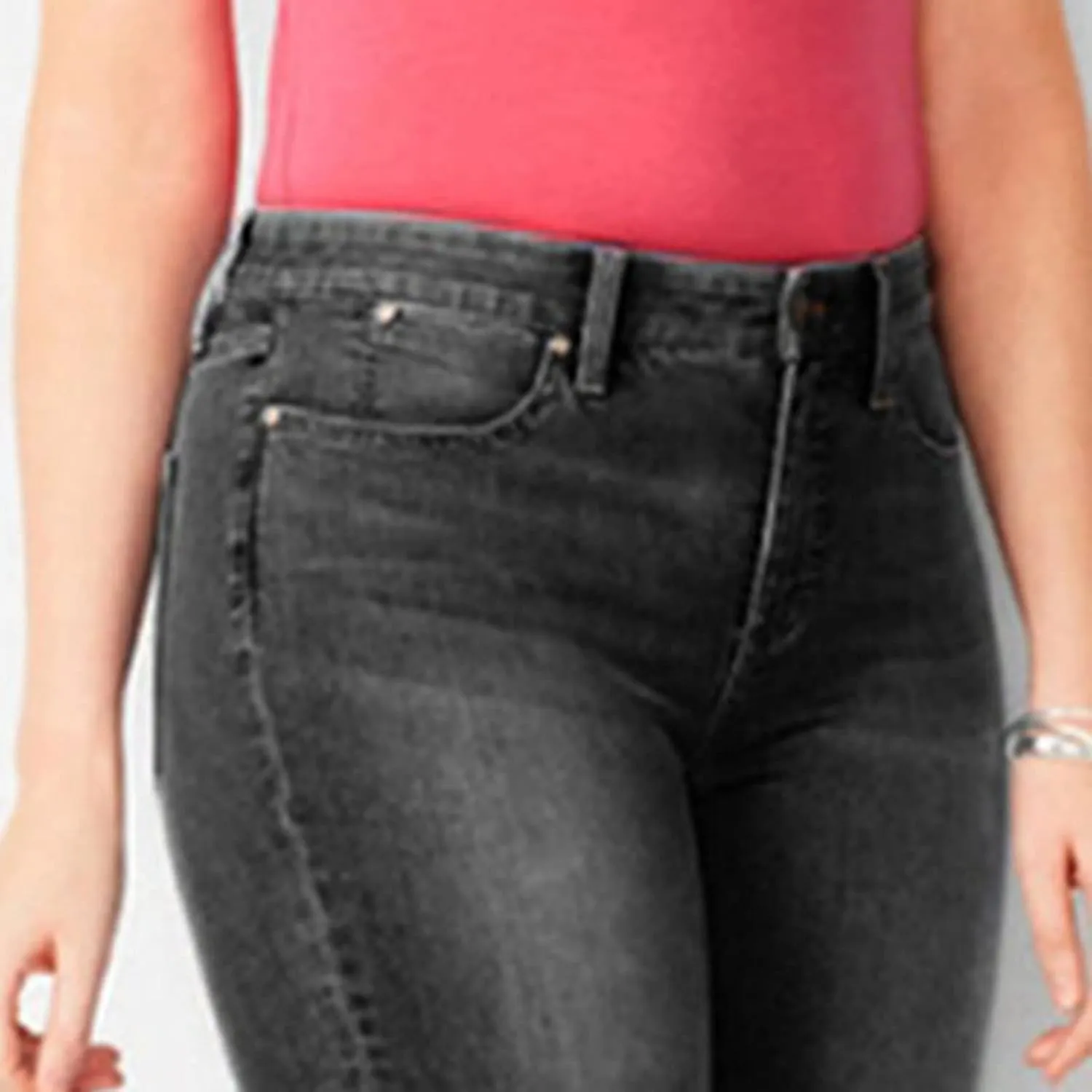 DGHM-JLMY Women's Slim Fit Denim Capri Pants Casual Skinny Slim Fit Stretch Capri Jeans Relaxed-Fit Ultra Soft with Pocket