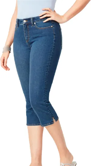 DGHM-JLMY Women's Slim Fit Denim Capri Pants Casual Skinny Slim Fit Stretch Capri Jeans Relaxed-Fit Ultra Soft with Pocket