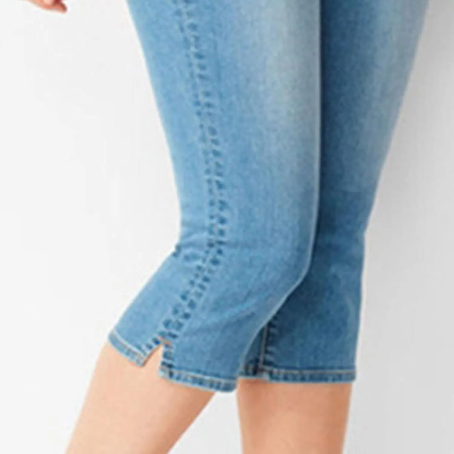 DGHM-JLMY Women's Slim Fit Denim Capri Pants Casual Skinny Slim Fit Stretch Capri Jeans Relaxed-Fit Ultra Soft with Pocket