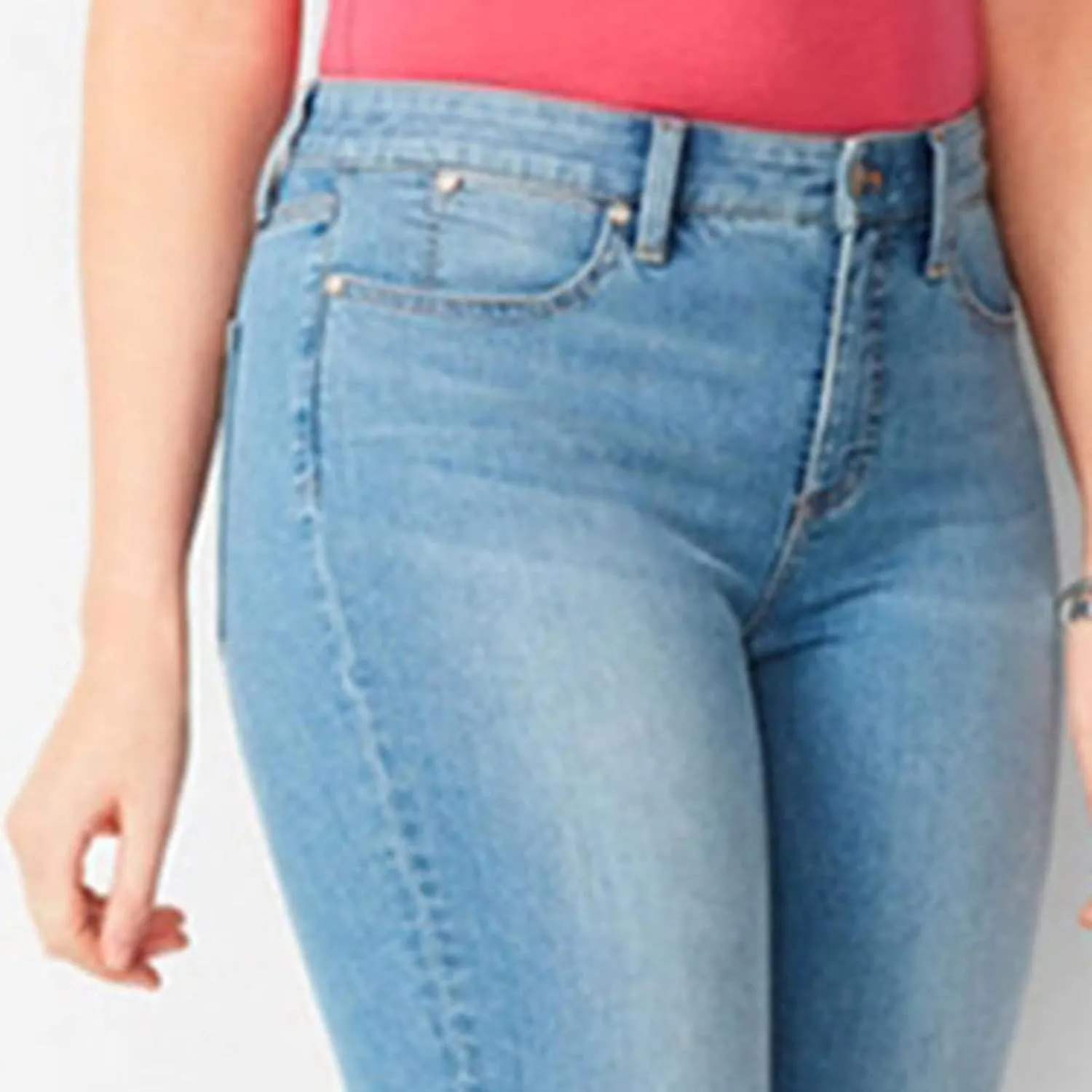 DGHM-JLMY Women's Slim Fit Denim Capri Pants Casual Skinny Slim Fit Stretch Capri Jeans Relaxed-Fit Ultra Soft with Pocket