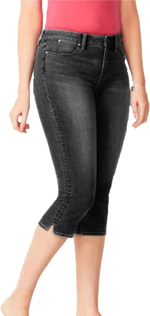 DGHM-JLMY Women's Slim Fit Denim Capri Pants Casual Skinny Slim Fit Stretch Capri Jeans Relaxed-Fit Ultra Soft with Pocket