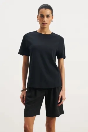 Hygroscopic Inner Layer Classic Regular T Shirt - Black