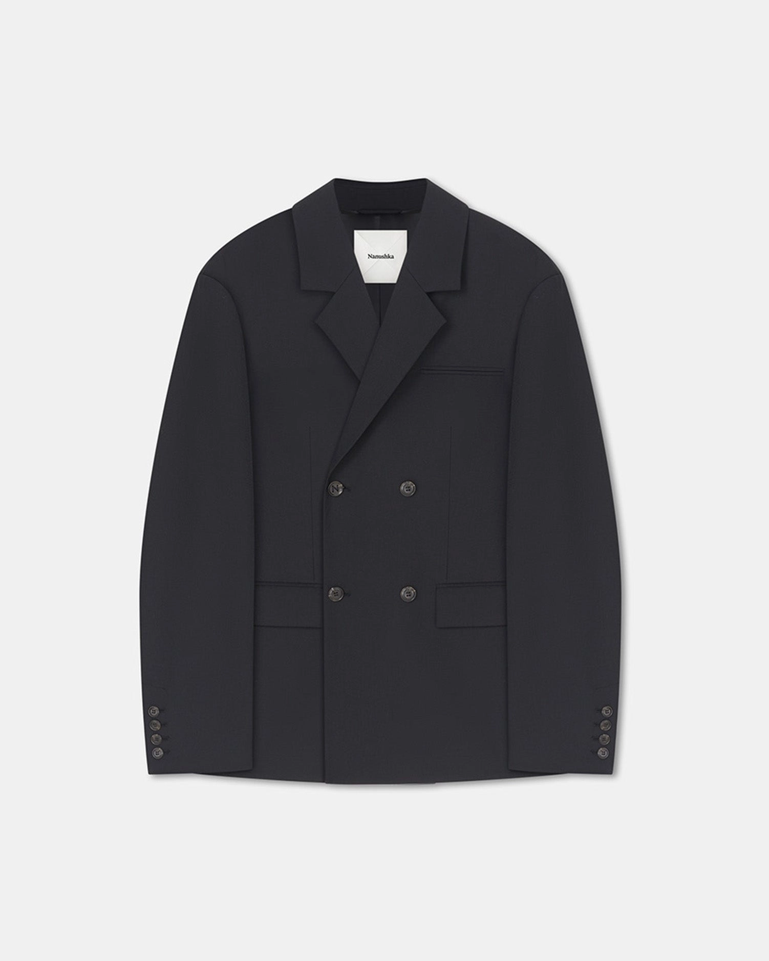 Diante - Boxy Blazer - Black Compression Gradient Zones