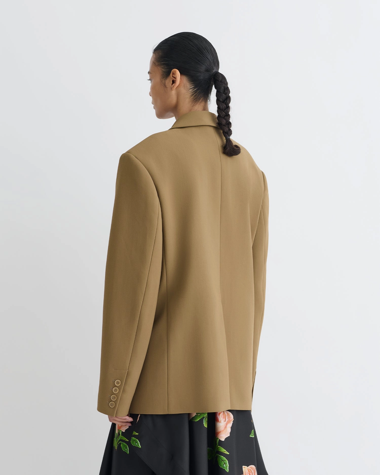 Reflective Trims Quick Dry Inner Layer Diante - Boxy Blazer - Brown