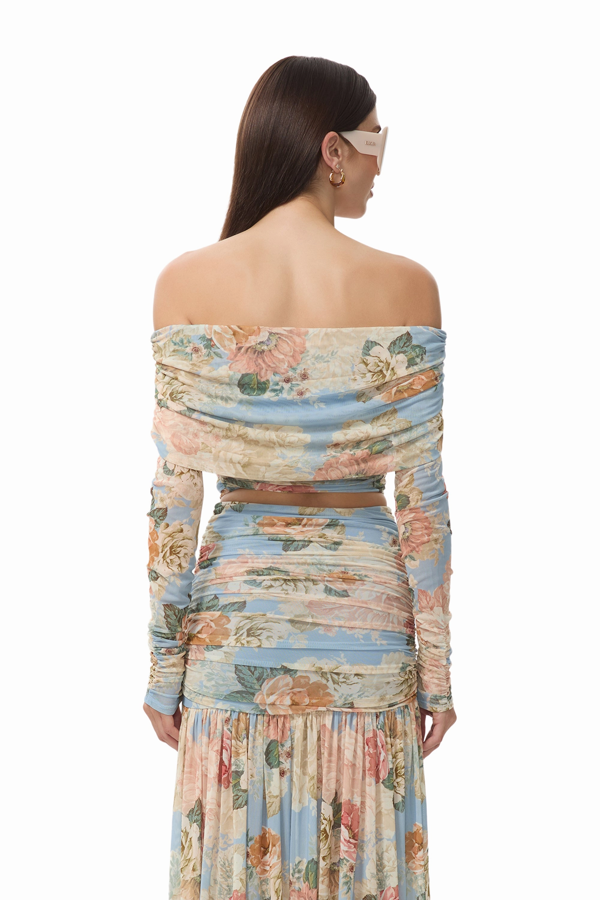 LowImpact Dye Process Dido Top - Soft Slate Bloom