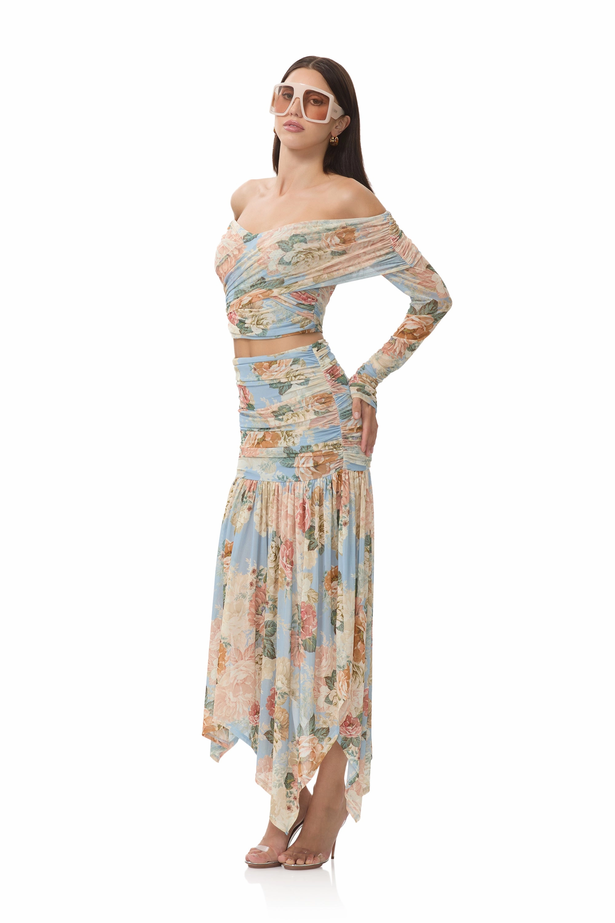 Dido Top - Soft Slate Bloom Bonded Seam Technology Casual Style