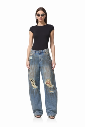 Casual Jacket Garment Dyed Finish Gosia Bodysuit - Noir