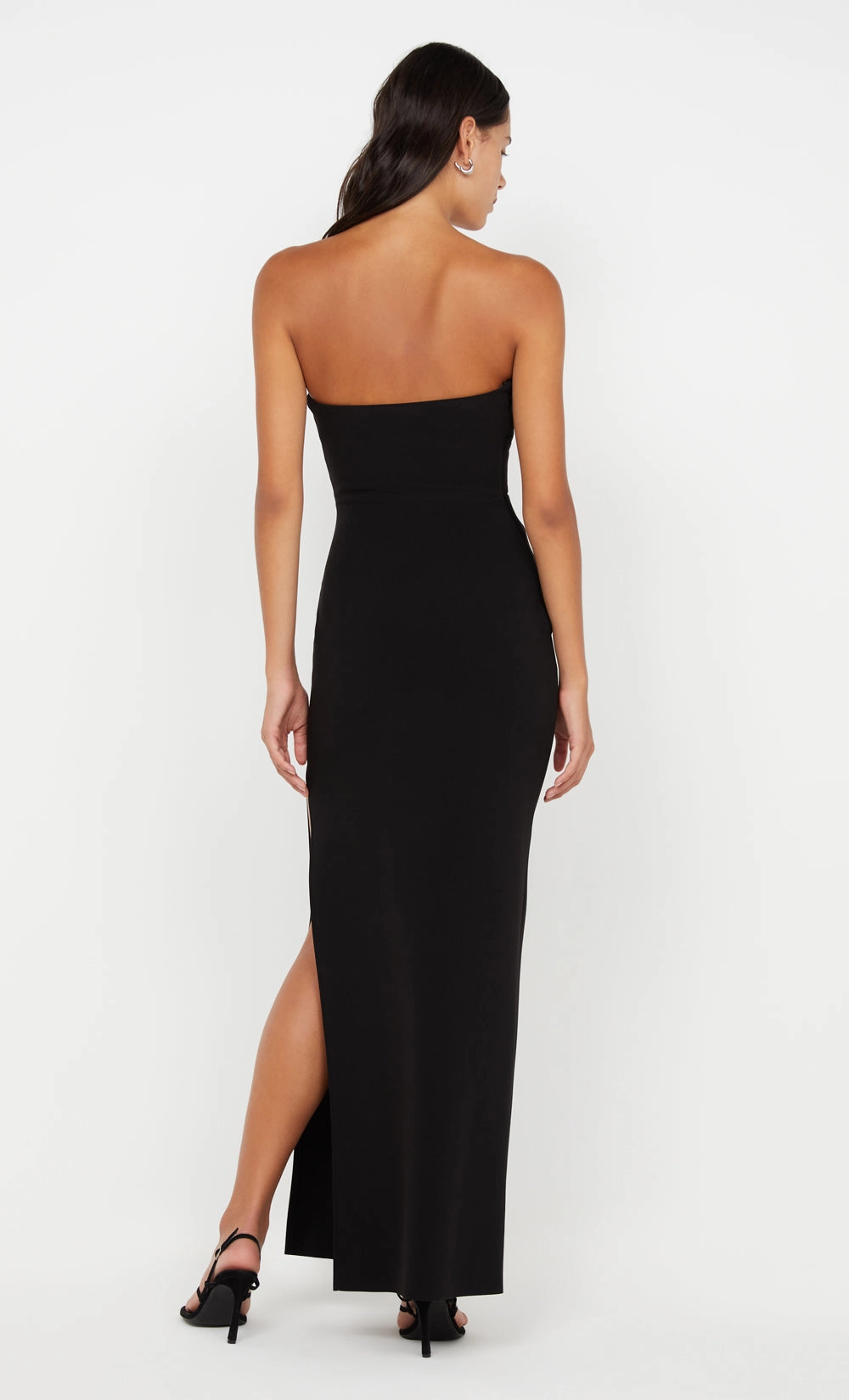REINA STRAPLESS MAXI DRESS - BLACK Easy Movement Delicate Edge