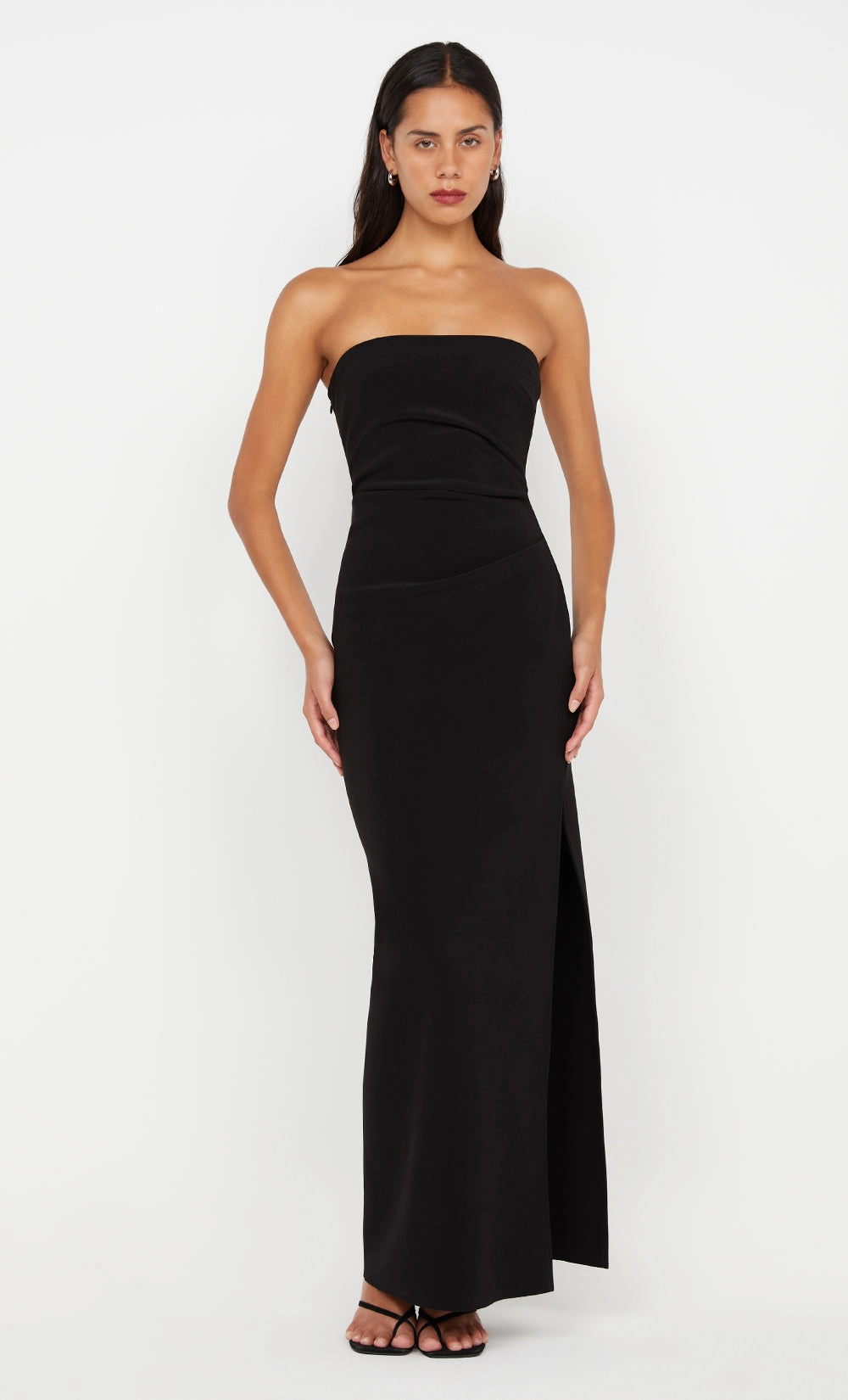 REINA STRAPLESS MAXI DRESS - BLACK Lawn Soft Autumn Ready