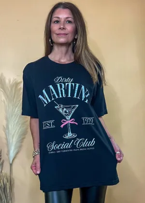 Dirty Martini Social Club Oversized Graphic Tshirts