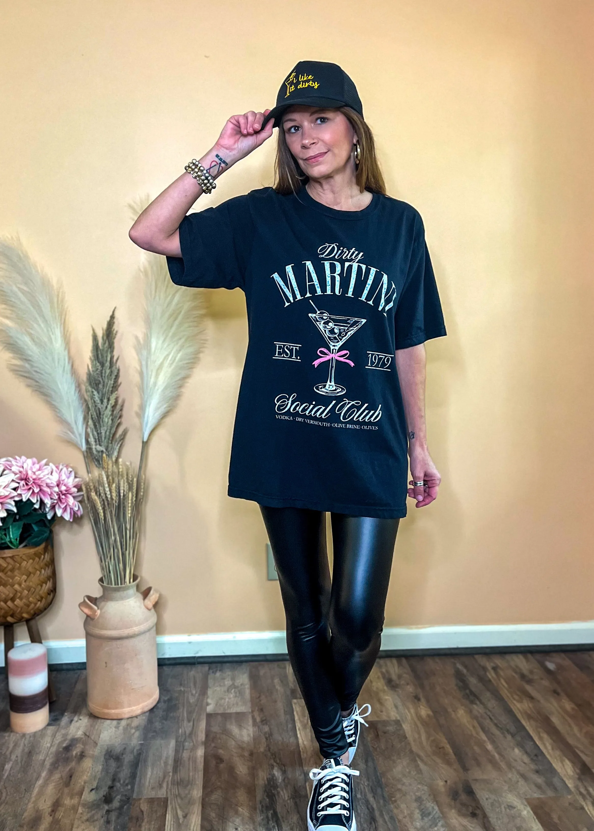 Dirty Martini Social Club Oversized Graphic Tshirts