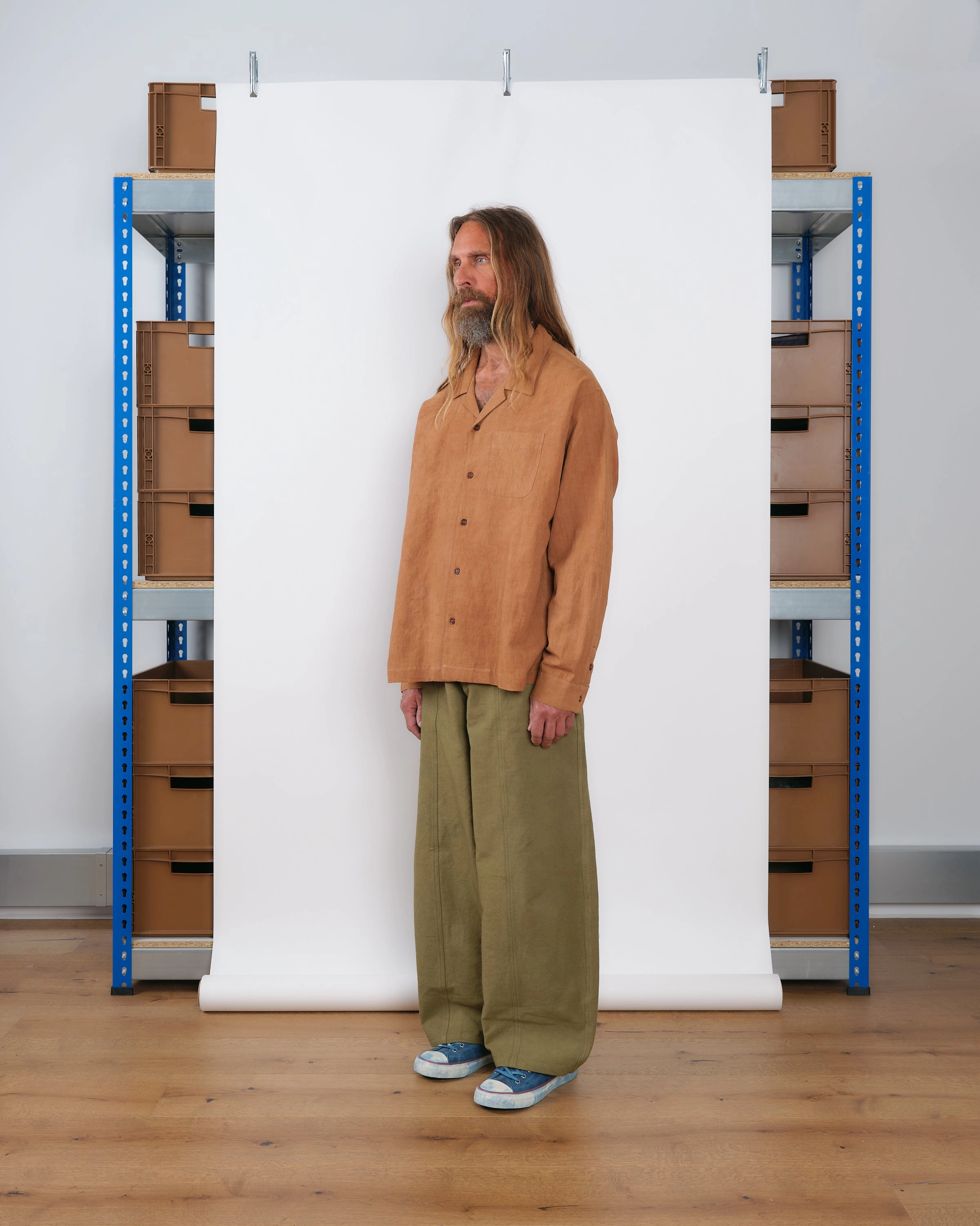Minimalist fashion color block Distillers Shirt LS - R.T.S. CO-44