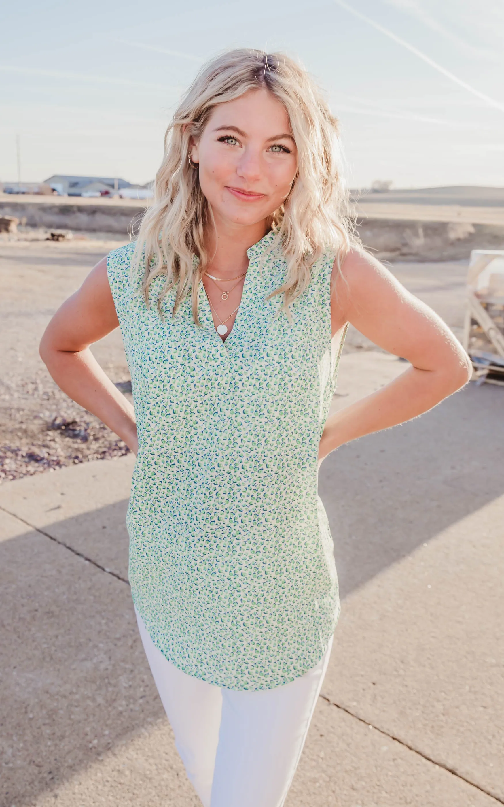 Ditsy Floral Tank Top - Final Sale