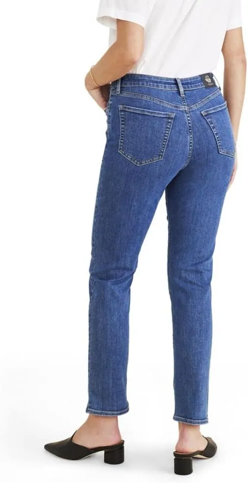 Dockers Women's Slim Fit High Rise Jean Cut Pants