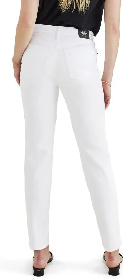 Dockers Women's Slim Fit High Rise Jean Cut Pants