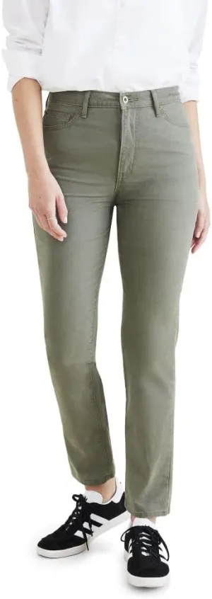 Dockers Women's Slim Fit High Rise Jean Cut Pants