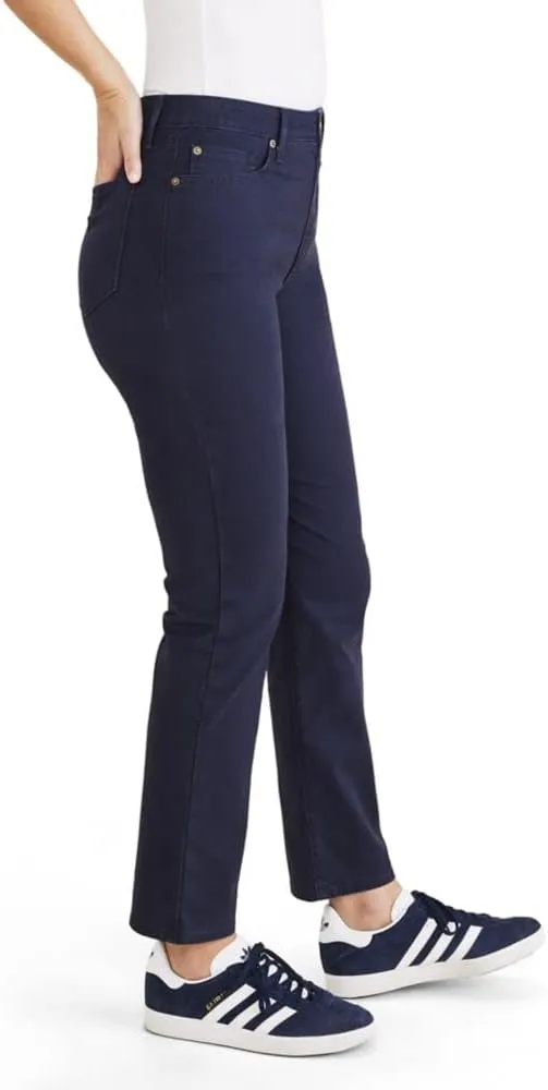 Dockers Women's Slim Fit High Rise Jean Cut Pants