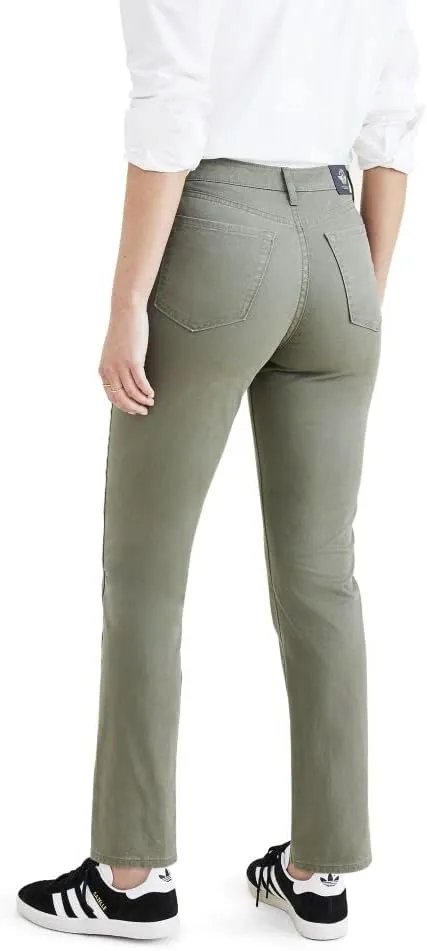 Dockers Women's Slim Fit High Rise Jean Cut Pants