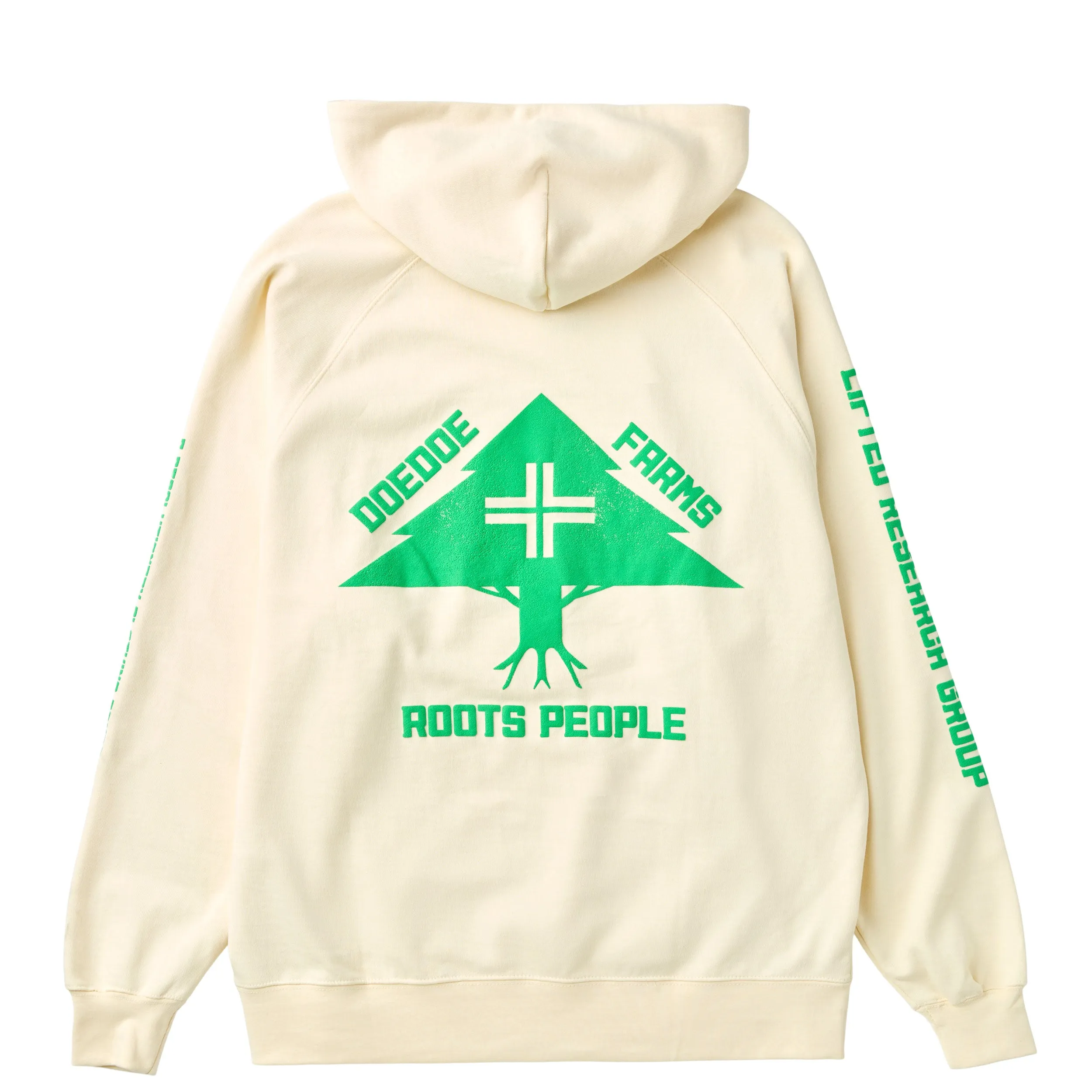 DOEDOE FARMS X LRG EAT WHAT YOU GROW HOODIE - OFF WHITE
