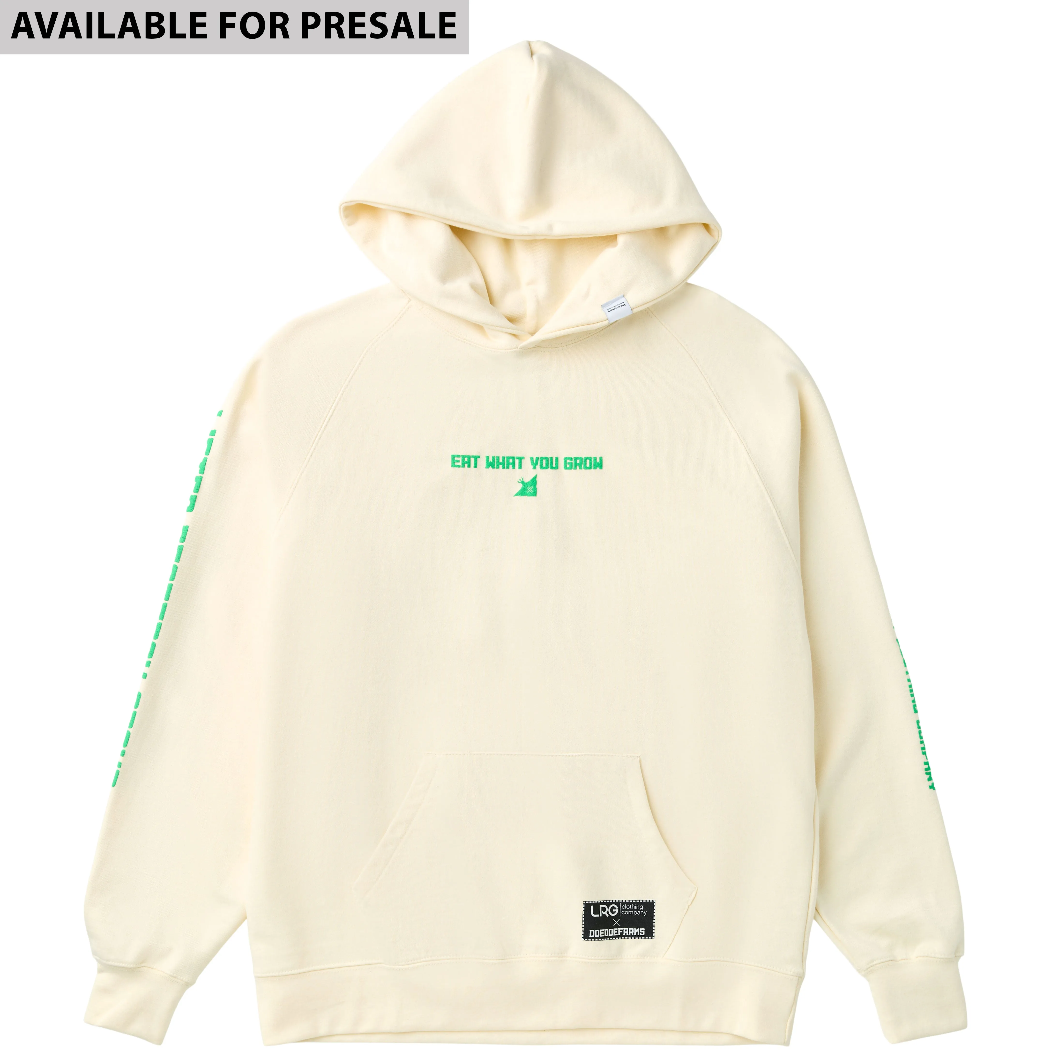 DOEDOE FARMS X LRG EAT WHAT YOU GROW HOODIE - OFF WHITE