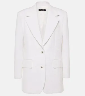 Dolce&Gabbana Cotton-blend tweed blazer