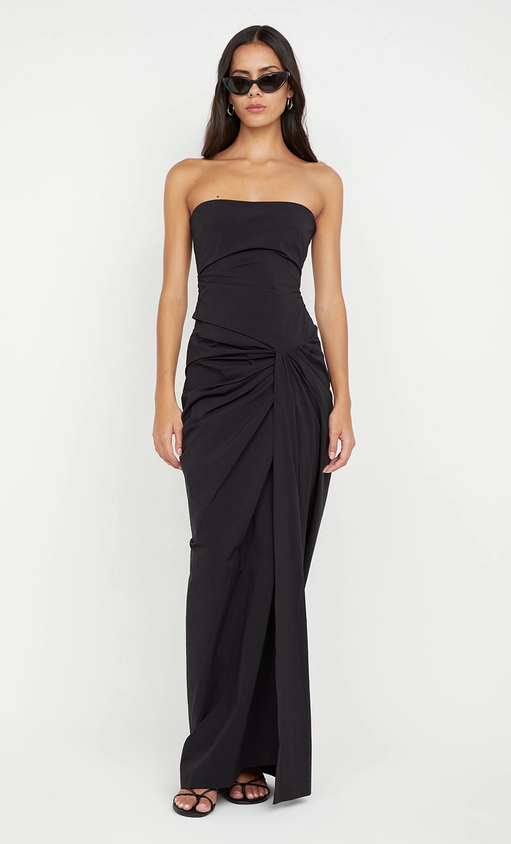 Light Weight DOMENIC STRAPLESS DRESS - BLACK