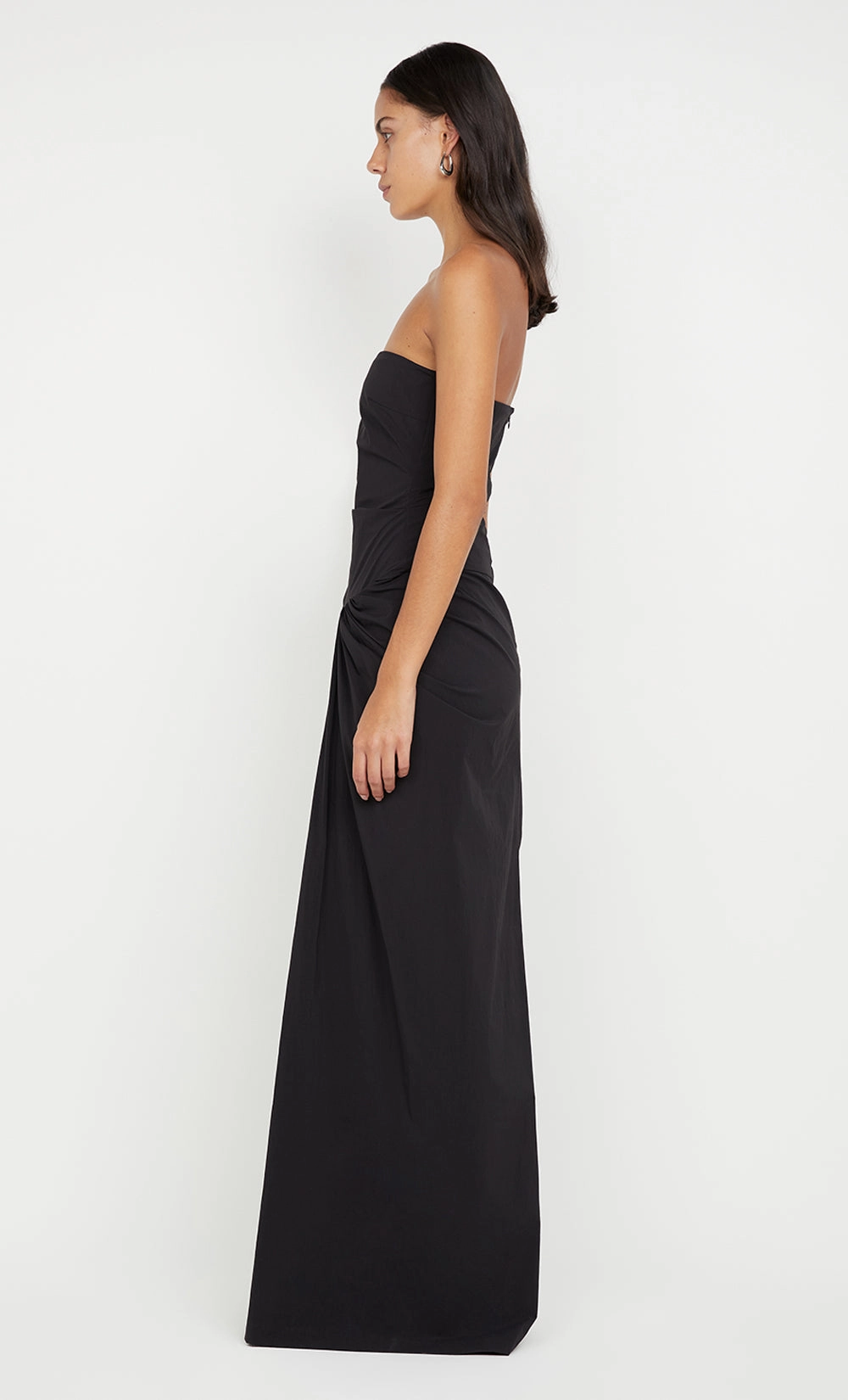 DOMENIC STRAPLESS DRESS - BLACK Sleek Wear Day To Night