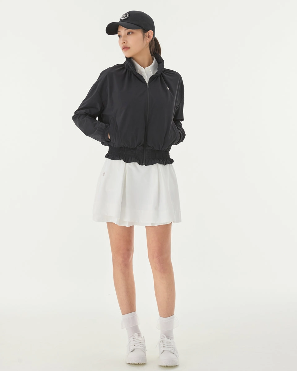 double layer flared skirt - White Double Layered Design Easy Layer