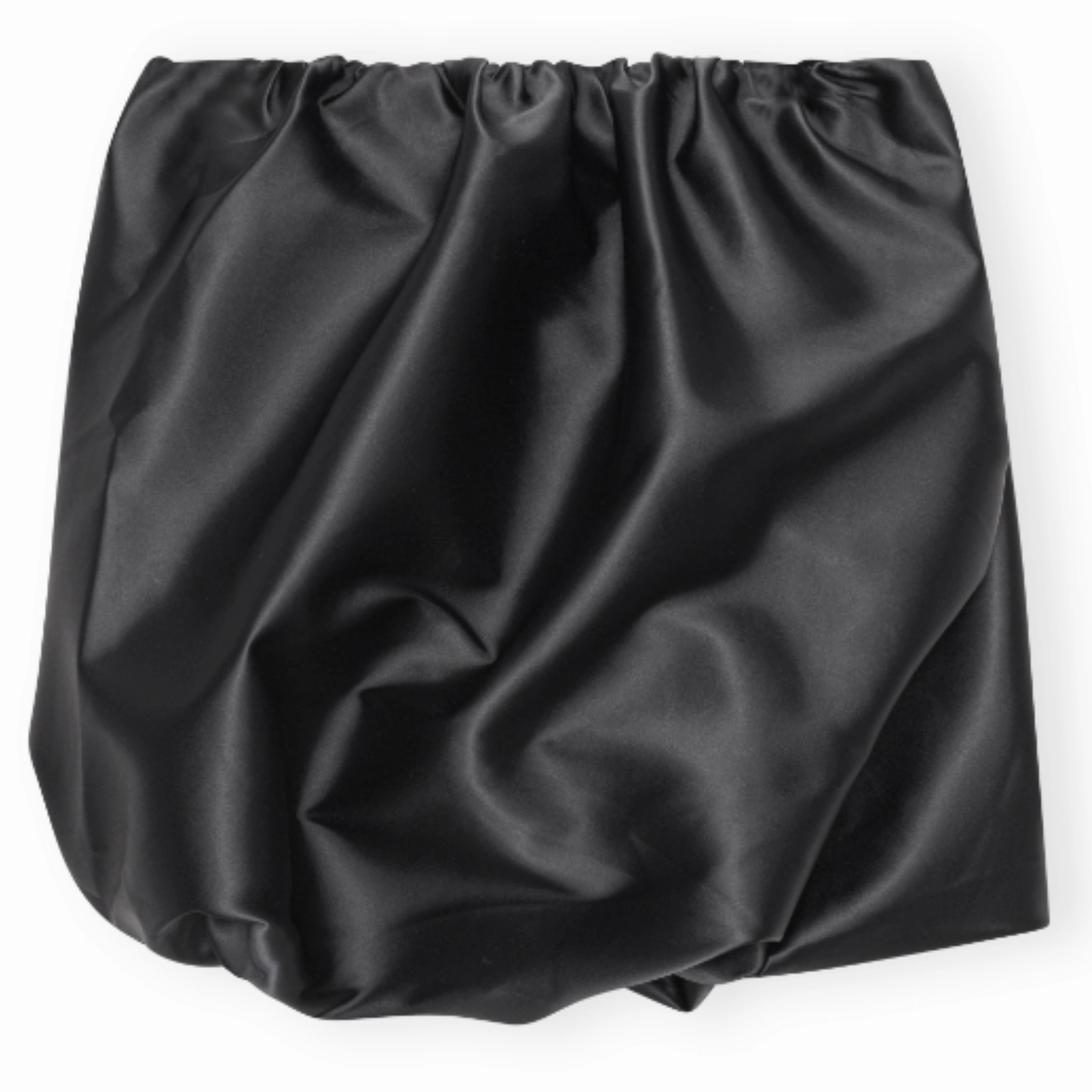 Double Satin Mini Skirt Simple Layers