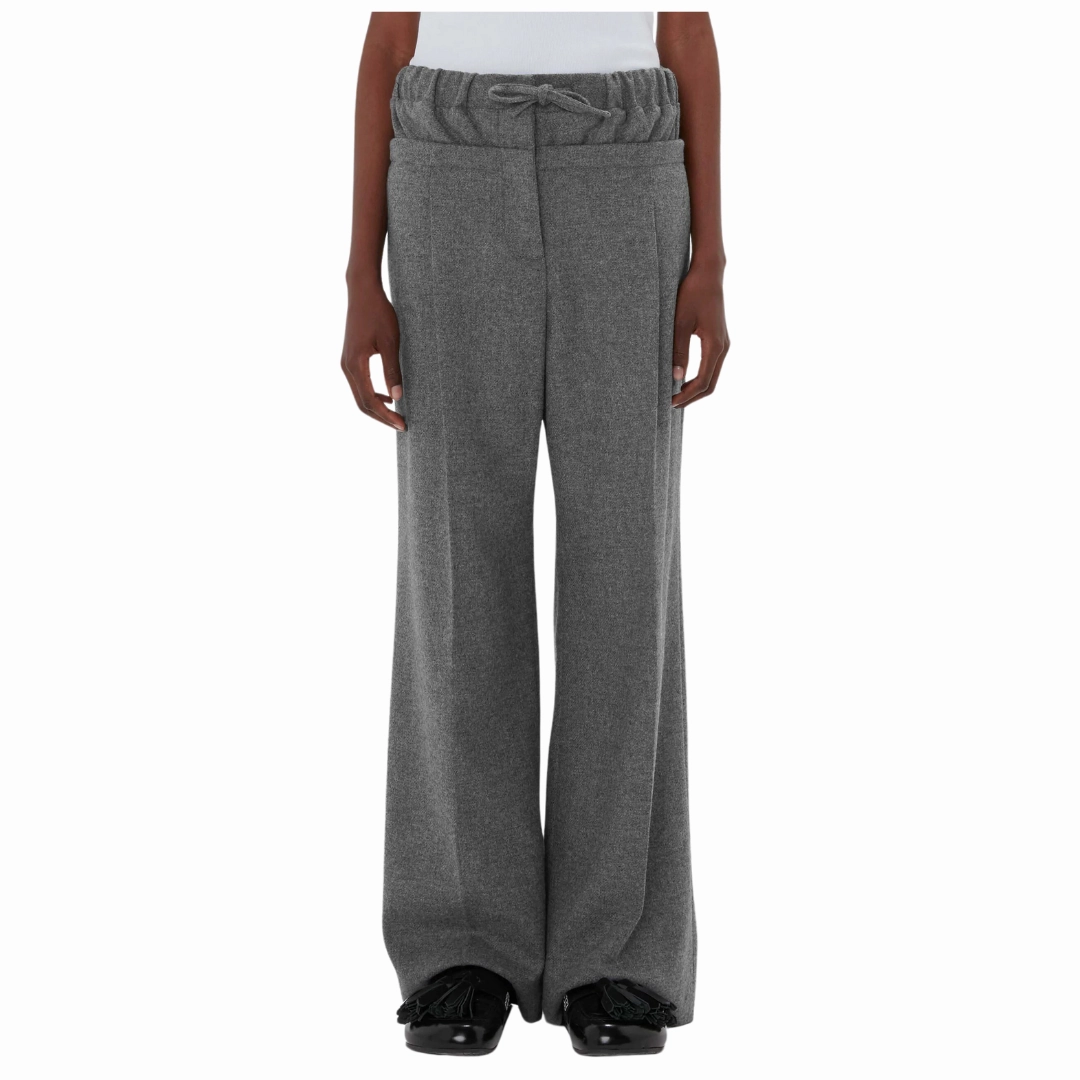 Double Waist Trousers Contoured Panel Design Essential Wearable