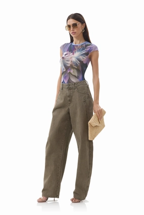 elegant design SnagResistant Nina Top - Abstract Orchid